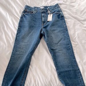 NWT Good American Good Classic Jeans Raw Hem size 29